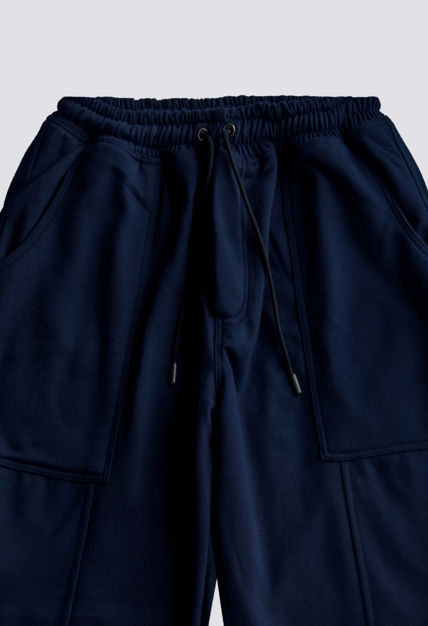 COTTON OVERSIZE CARGO PANT - BLUE