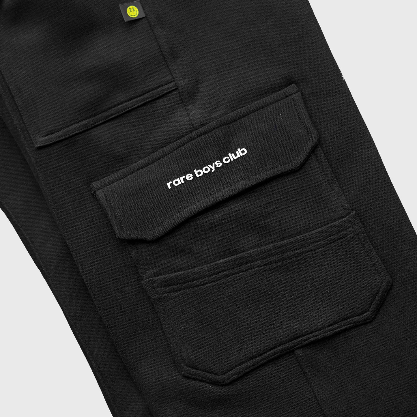 RARE CARGO PANTS SUPERWEIGHT - BLACK