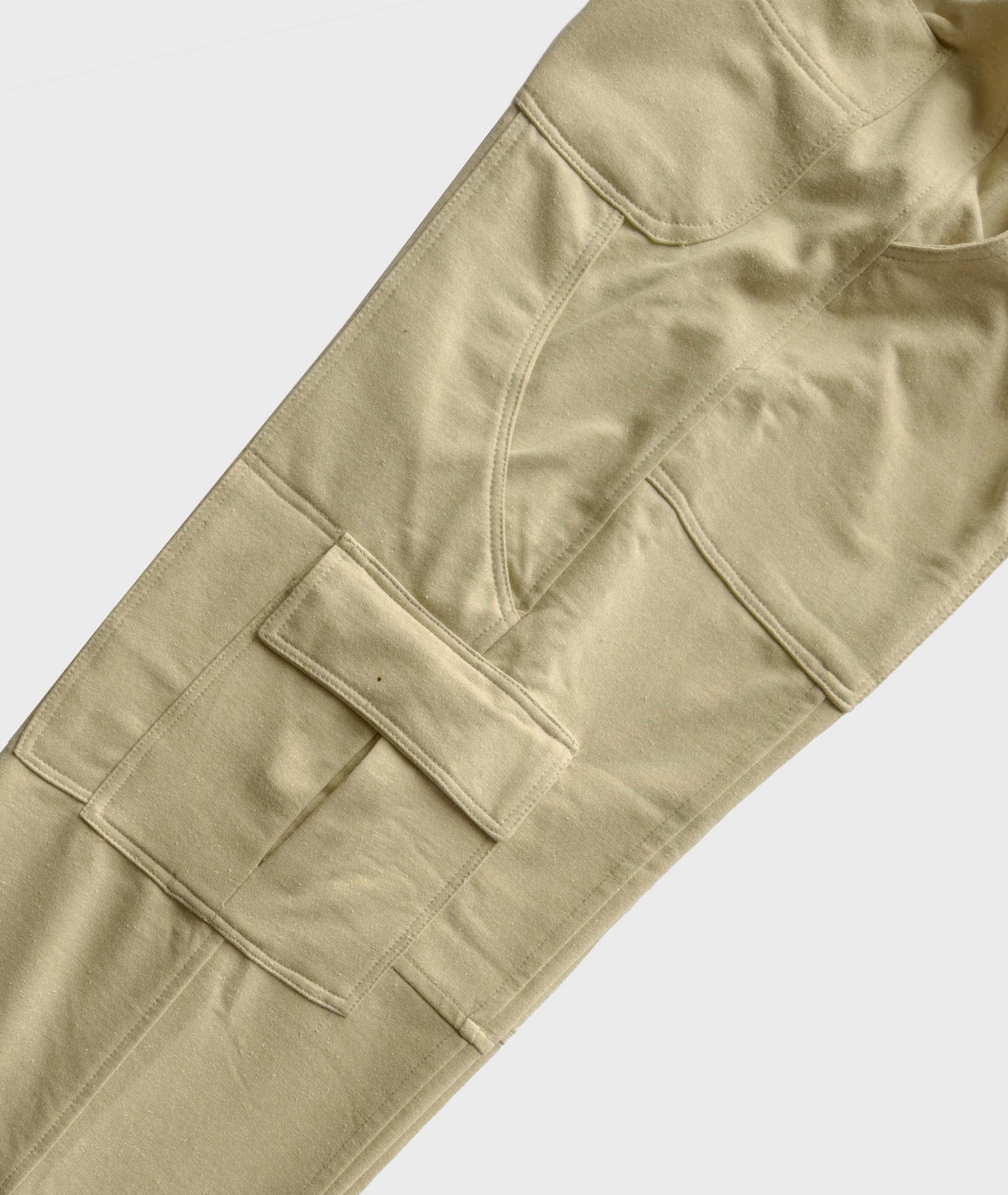 COTTON OVERSIZE CARGO PANT - SAND