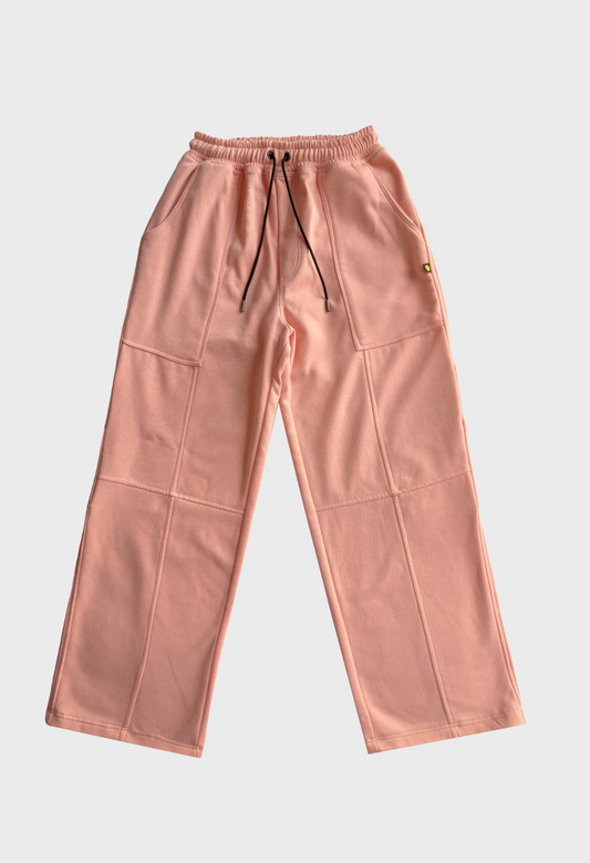 COTTON OVERSIZE SWEATPANT - PEACH