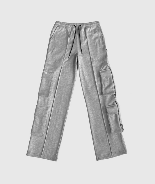 COTTON CARGO PANT - GREY