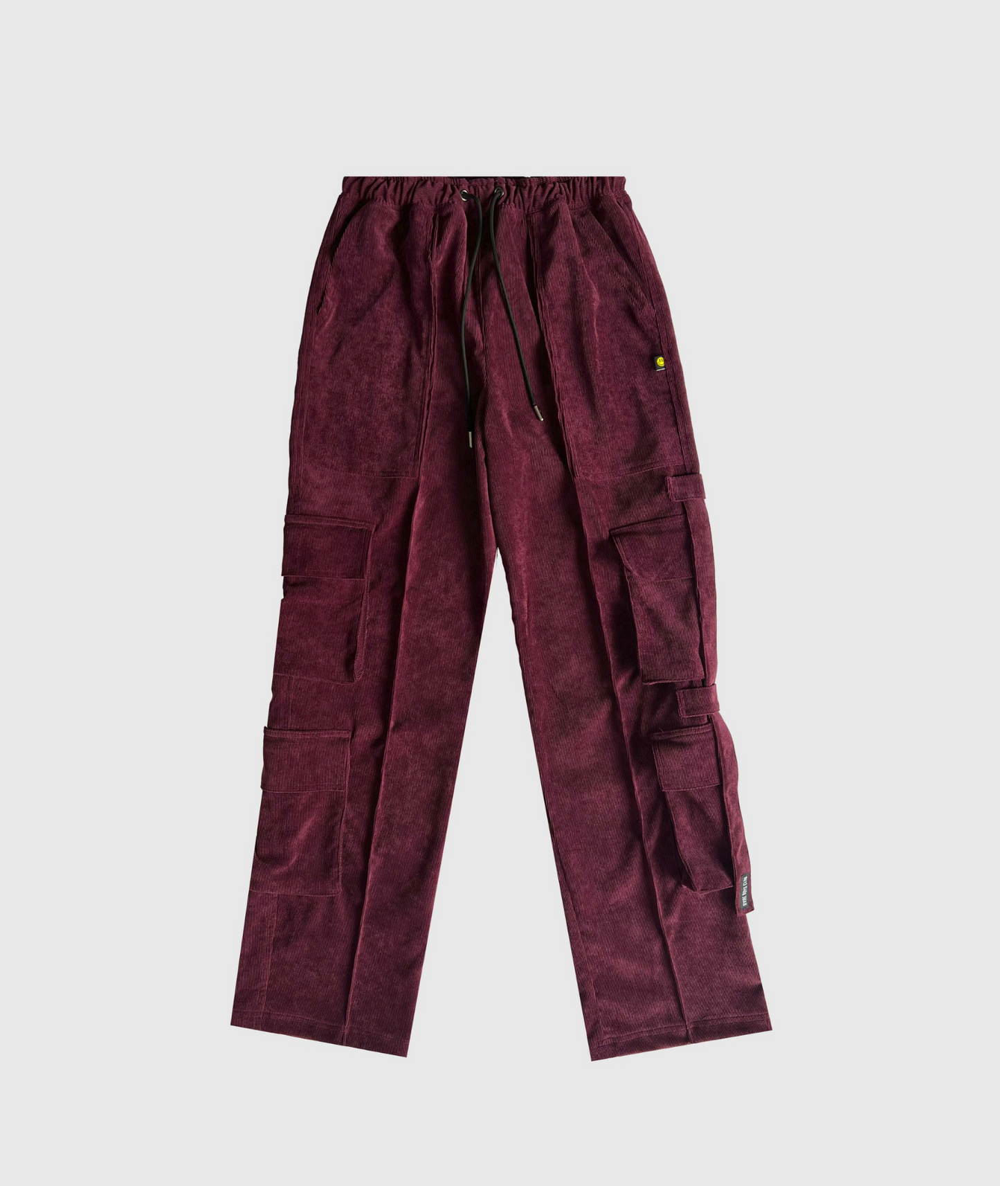 CORDUROY CARGO PANTS - BURGUNDY