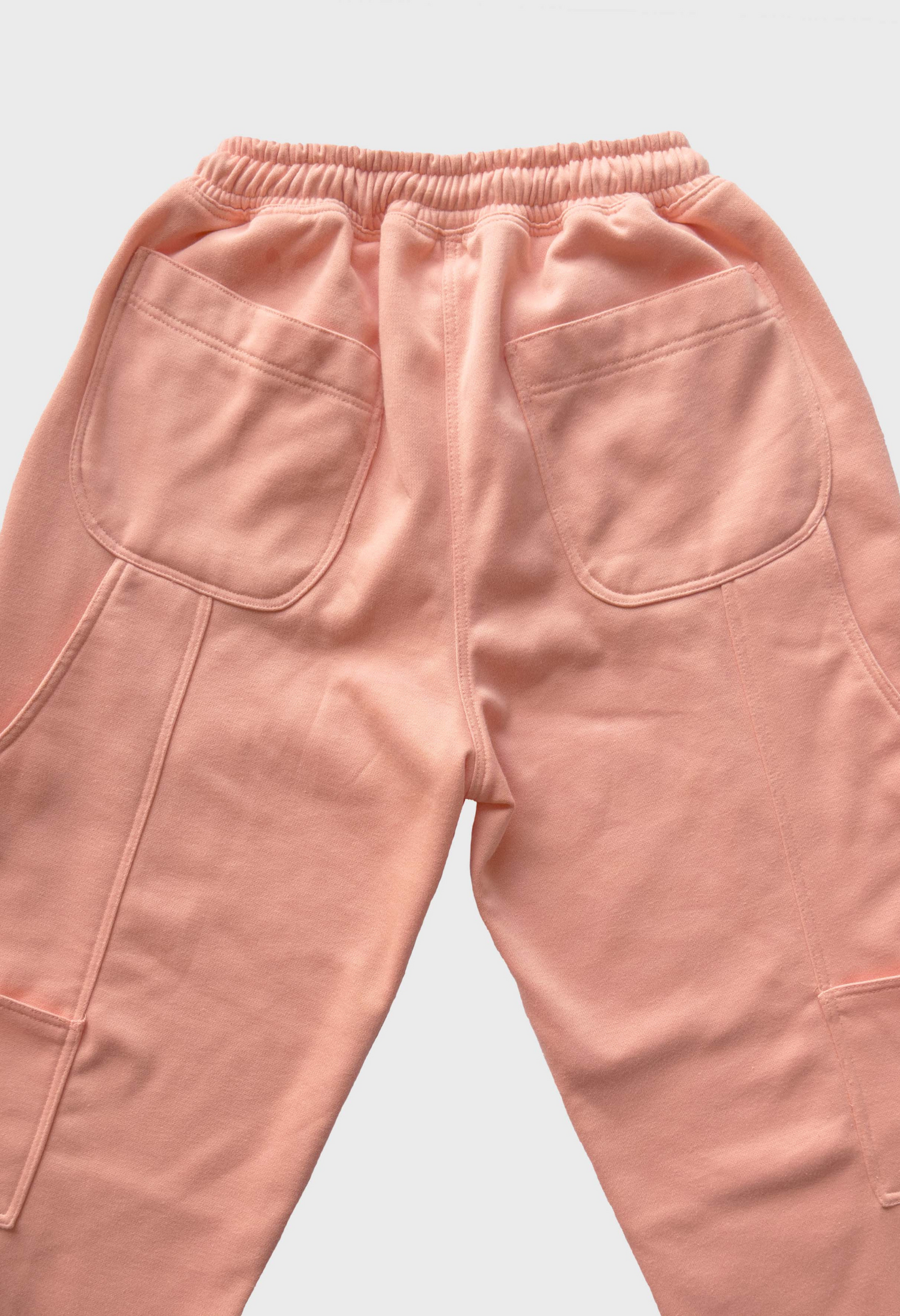 COTTON OVERSIZE SWEATPANT - PEACH