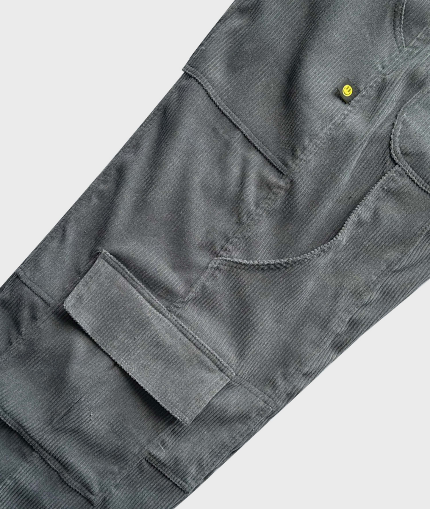 OVERSIZE CORDUROY CARGO PANT - GREY