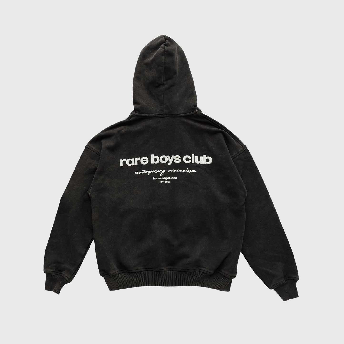 RARE HOODIE SUPERWEIGHT - BLACK RUSTY