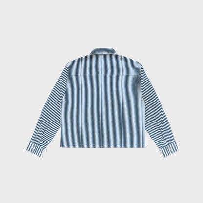 Camisa Cropped – Blue