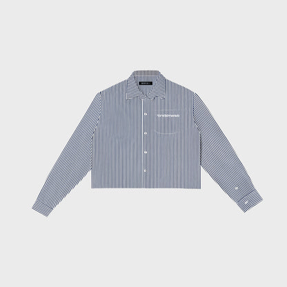 Camisa Cropped – Blue