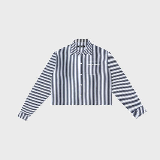 Camisa Cropped – Blue