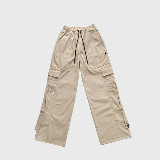 OVERSIZE CORDUROY CARGO PANT - SAND