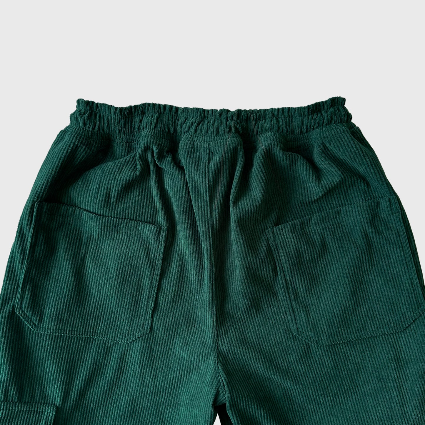 OVERSIZE CORDUROY CARGO PANT - GREEN