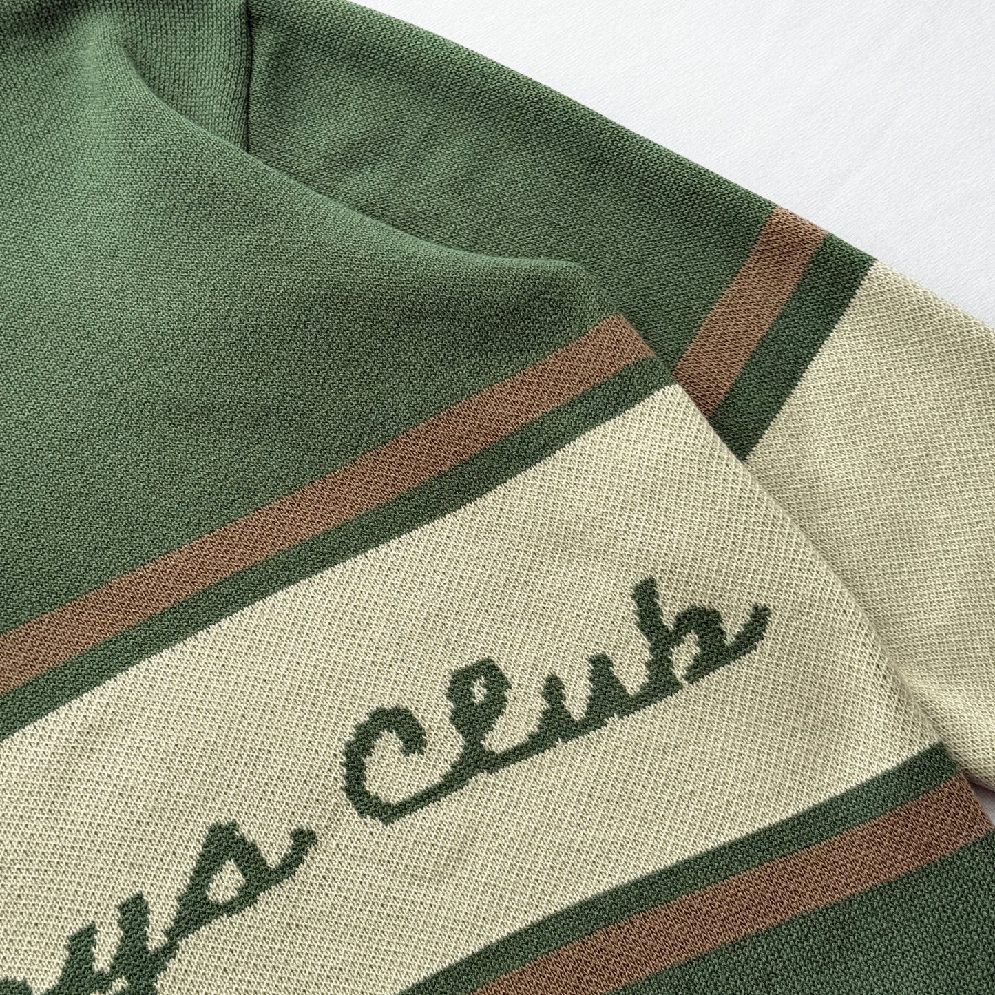 Knit Polo Pullover - Olive