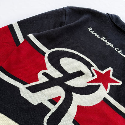 Knit Polo Pullover - Red