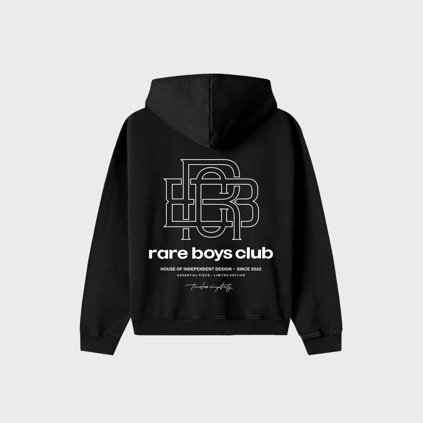 Superweight Zipper Hoodie – Black